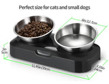 Dog Bowls, Feeders & Waterers: YES4PETS Stainless Steel Pet Bowl Water Bowls Portable Anti Slip Skid Feeder Dog Rabbit Cat