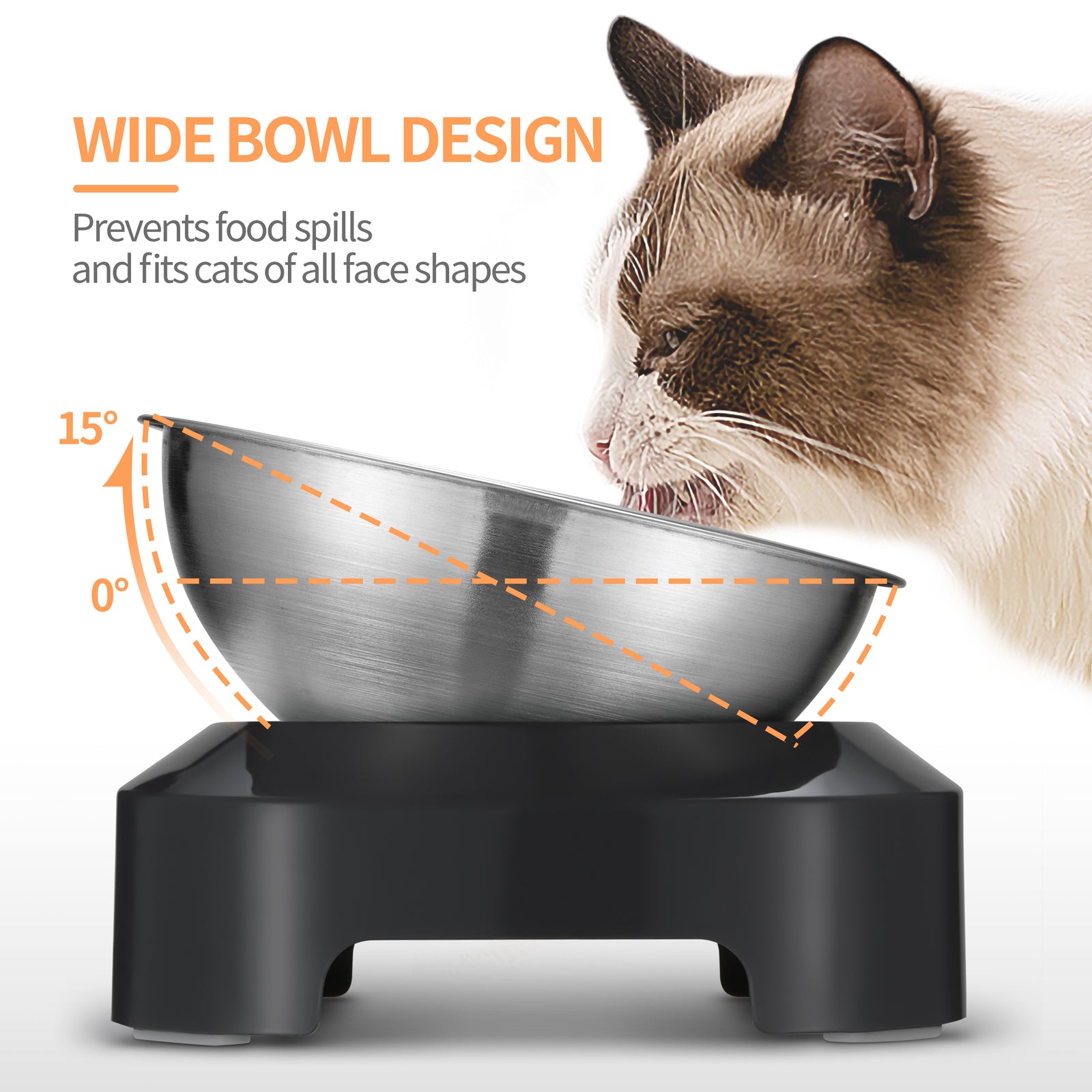 YES4PETS 2xM Stainless Steel Pet Bowl Water Bowls Portable Anti Slip Skid Feeder Dog Rabbit Cat