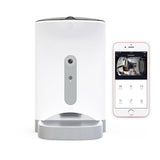 Security Cameras & Accessories: Smart Automatic Pet Dog Cat Rabbit Feeder Smartphone Camera APP for iPhone Android
