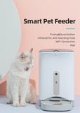 Security Cameras & Accessories: Smart Automatic Pet Dog Cat Rabbit Feeder Smartphone Camera APP for iPhone Android