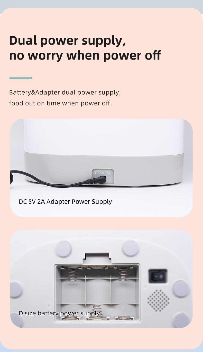 Security Cameras & Accessories: Smart Automatic Pet Dog Cat Rabbit Feeder Smartphone Camera APP for iPhone Android