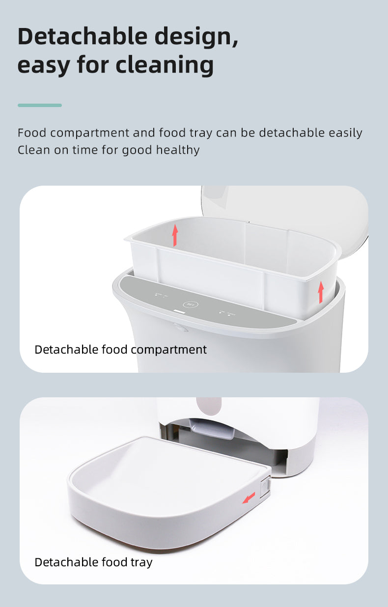 Security Cameras & Accessories: Smart Automatic Pet Dog Cat Rabbit Feeder Smartphone Camera APP for iPhone Android