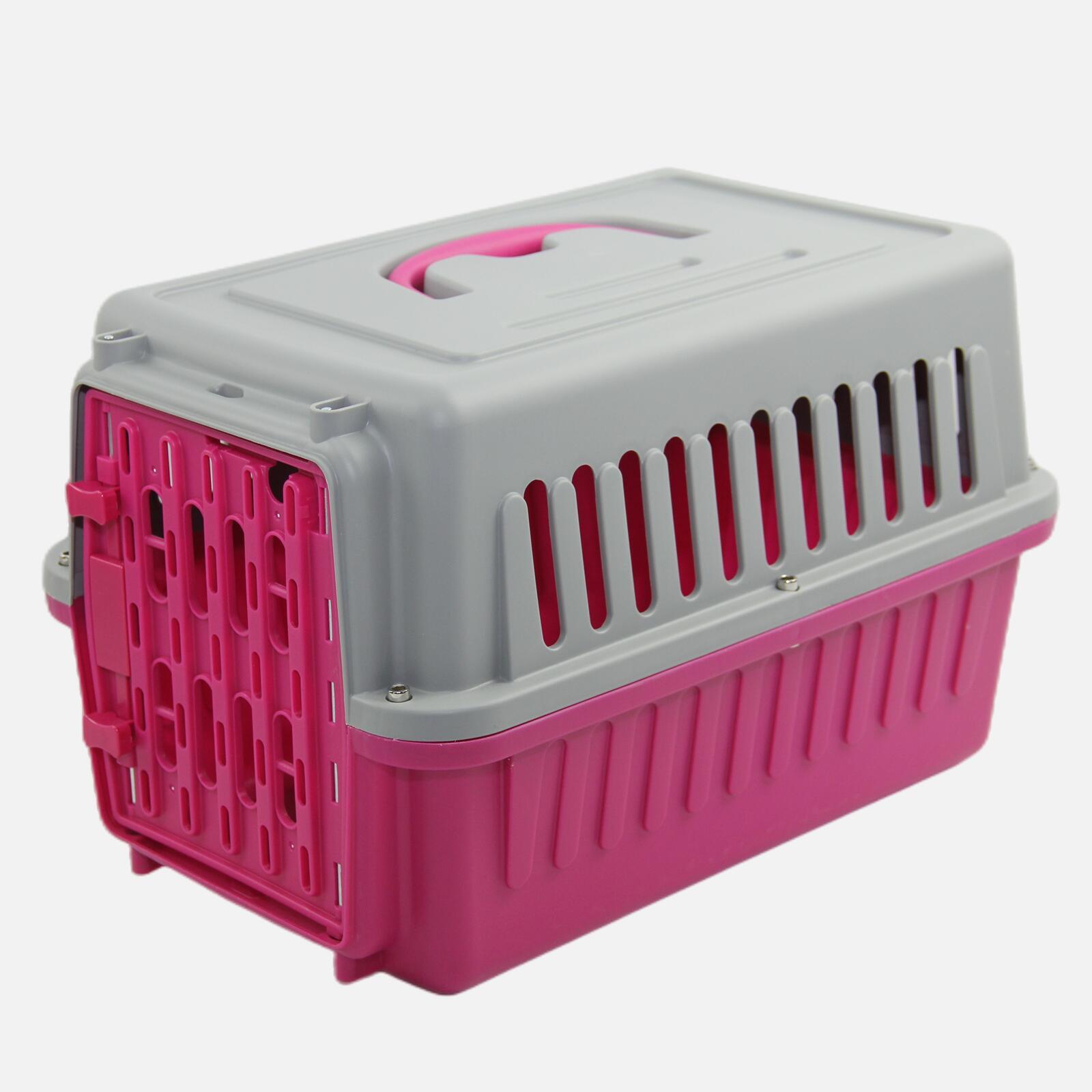Small Animal Habitats & Cages: YES4PETS Small Dog Cat Rabbit Crate Pet Guinea Pig Carrier Kitten Cage Pink
