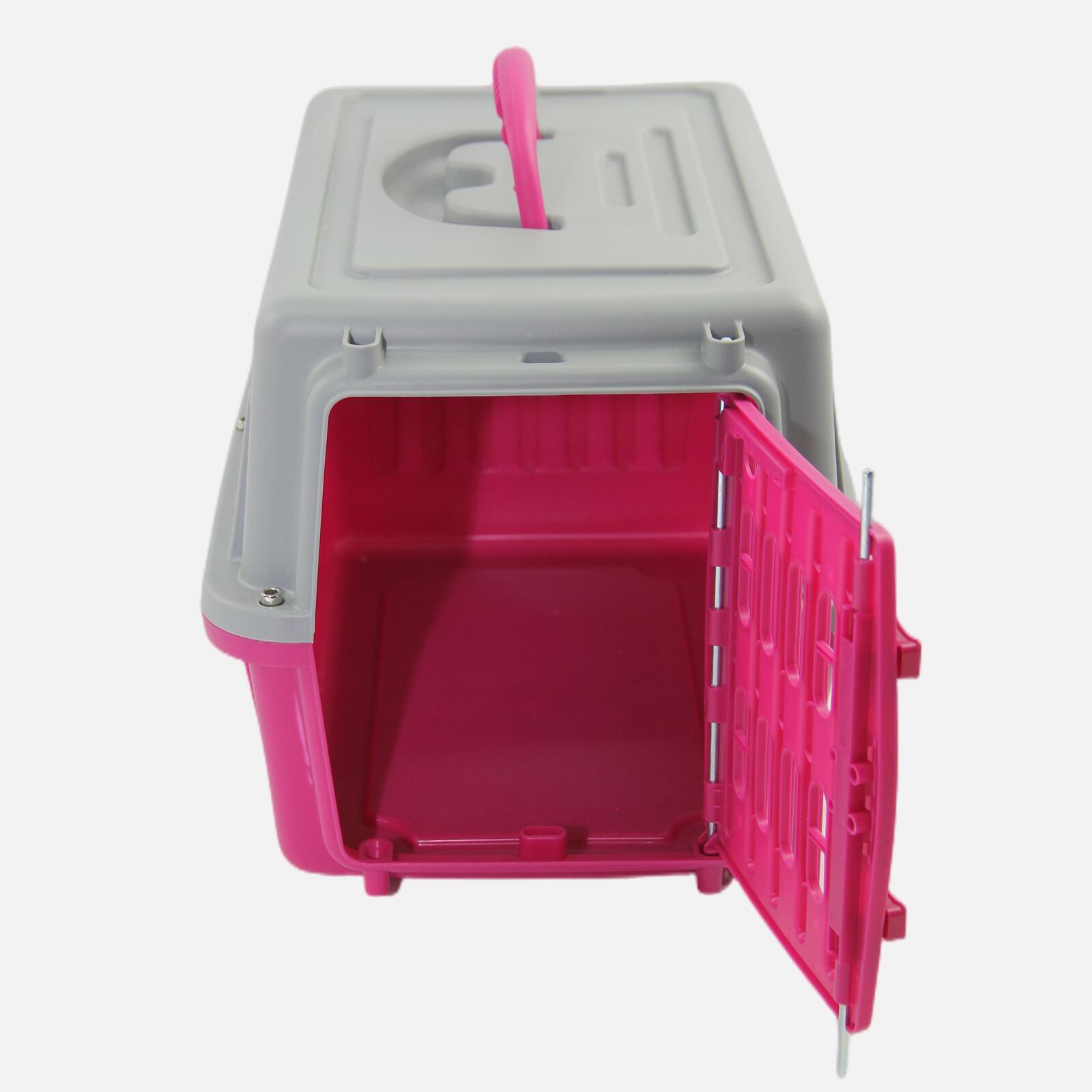 Small Animal Habitats & Cages: YES4PETS Small Dog Cat Rabbit Crate Pet Guinea Pig Carrier Kitten Cage Pink