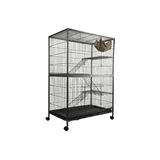 Bird Cages & Stands: YES4PETS Pet 140cm 4 Level Bird Ferret Parrot Cage Aviary Cat Castor
