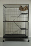 Bird Cages & Stands: YES4PETS Pet 140cm 4 Level Bird Ferret Parrot Cage Aviary Cat Castor