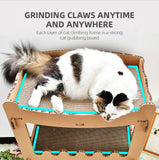 Cat Scratching Posts: YES4PETS Cat Cardboard House Tower Condo Scratcher Pet Post Furniture Double Storey