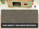 Cat Scratching Posts: YES4PETS Cat Cardboard House Tower Condo Scratcher Pet Post Furniture Double Storey
