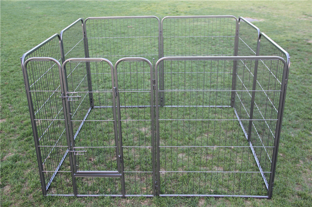 Dog Playpens & Gates: YES4PETS 120 cm Heavy Duty Pet Dog Cat Rabbit Exercise Playpen Puppy Rabbit Fence