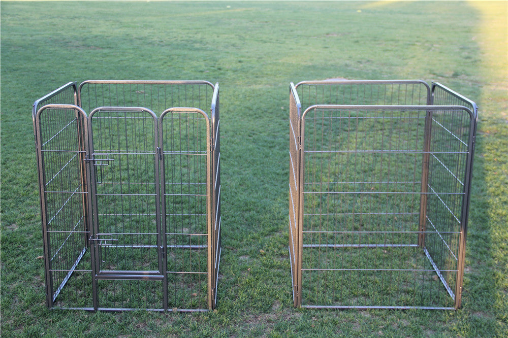 Dog Playpens & Gates: YES4PETS 120 cm Heavy Duty Pet Dog Cat Rabbit Exercise Playpen Puppy Rabbit Fence