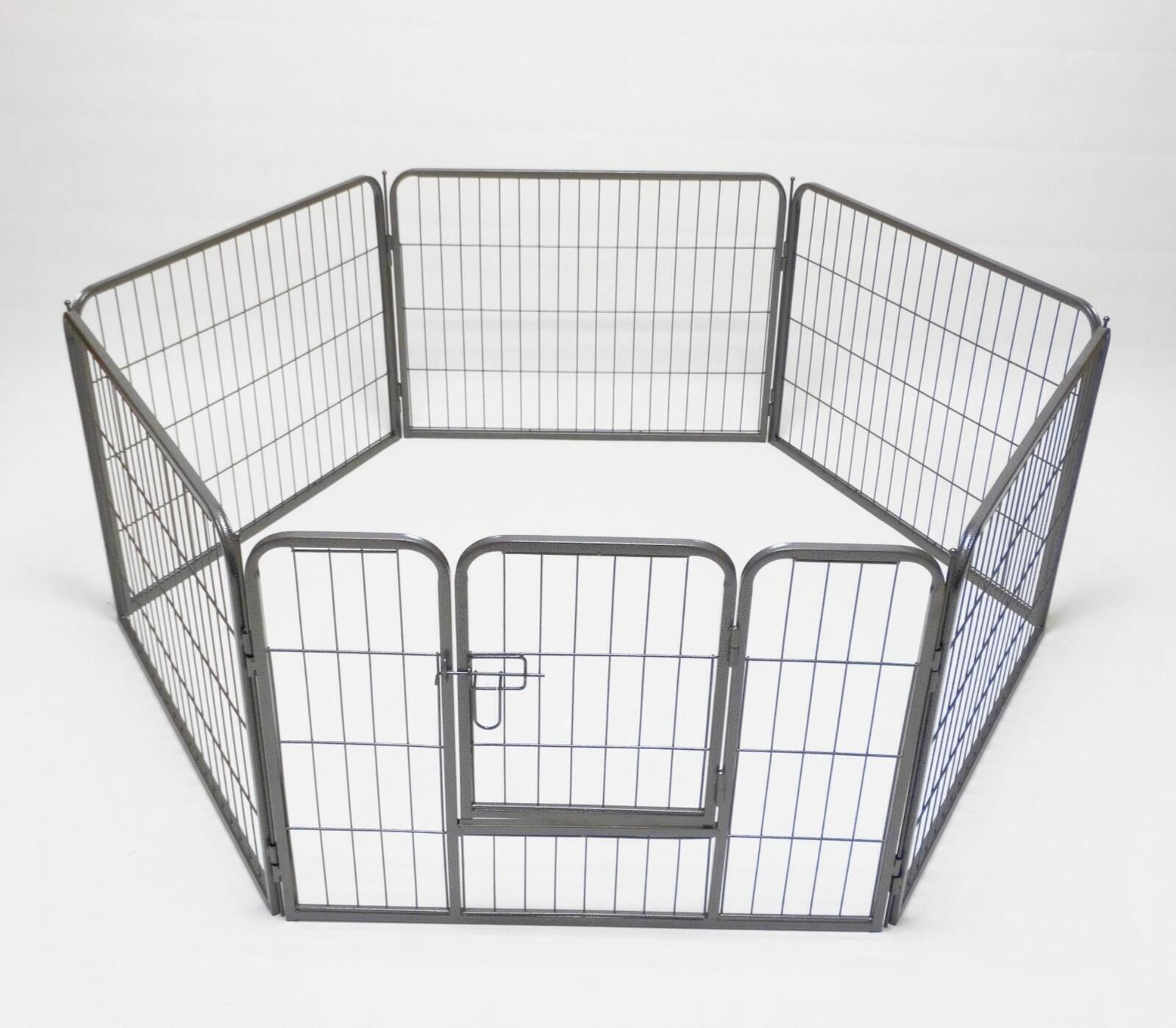 Dog Playpens & Gates: YES4PETS 6 Panel 60 cm Heavy Duty Pet Dog Puppy Cat Rabbit Exercise Playpen Fence