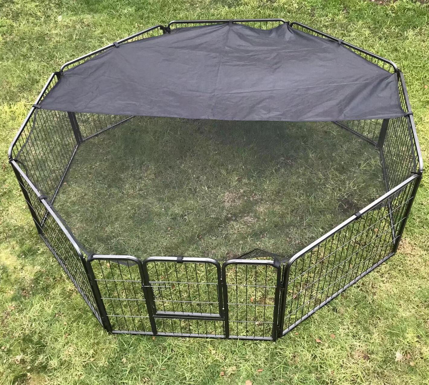 Dog Playpens & Gates: YES4PETS 60 cm Heavy Duty Pet Dog Puppy Cat Rabbit Exercise Playpen Fence With Cover