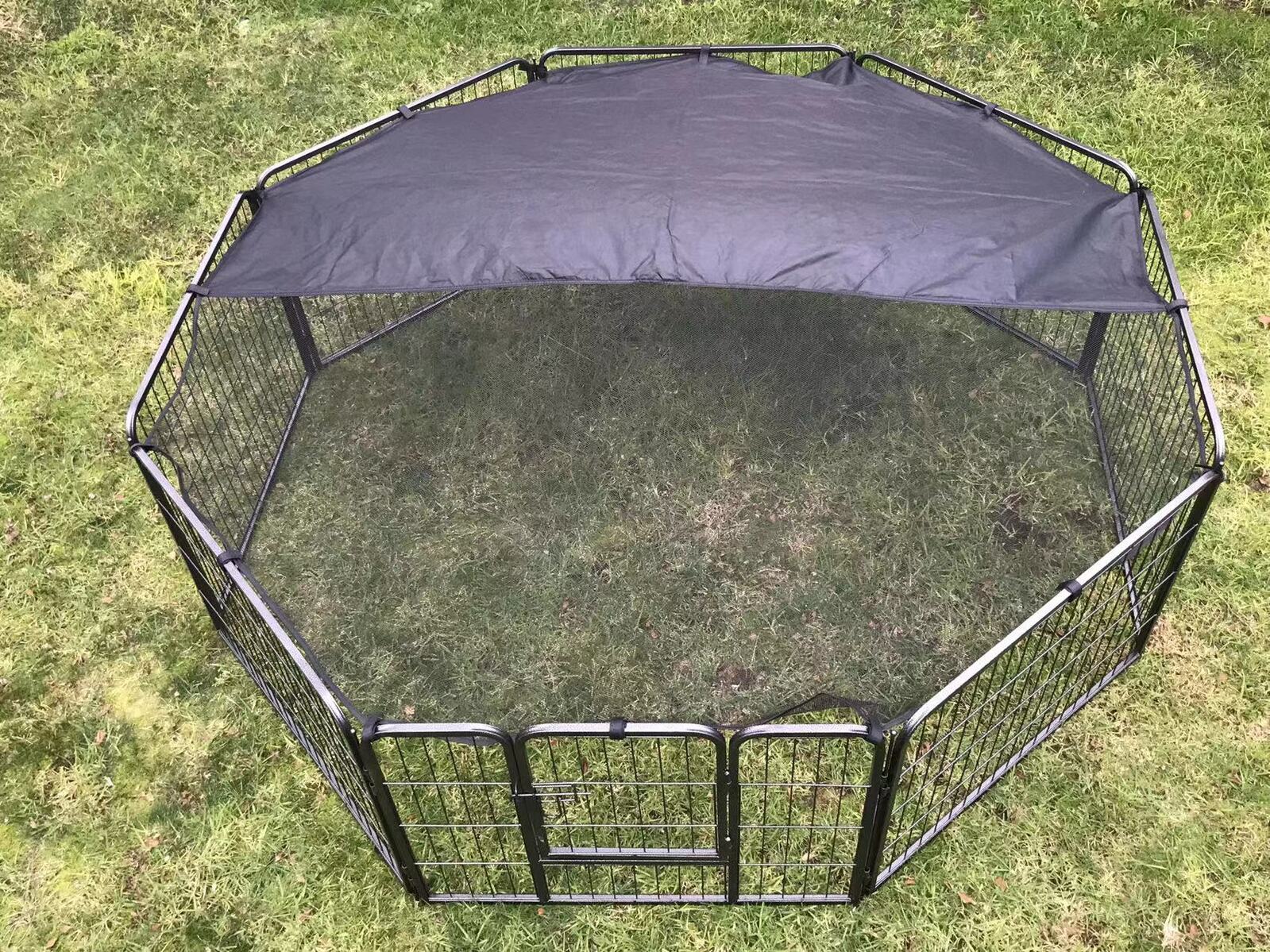 Dog Playpens & Gates: YES4PETS 60 cm Heavy Duty Pet Dog Puppy Cat Rabbit Exercise Playpen Fence With Cover