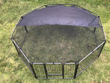 Dog Playpens & Gates: YES4PETS 60 cm Heavy Duty Pet Dog Puppy Cat Rabbit Exercise Playpen Fence With Cover