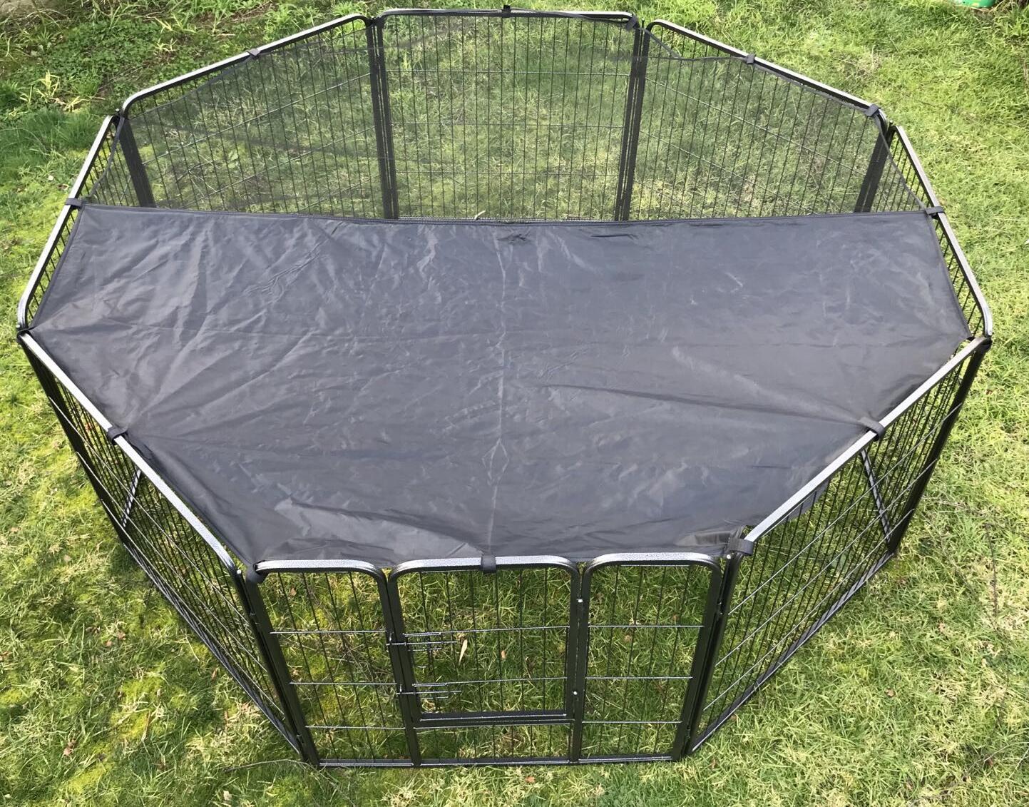 Dog Playpens & Gates: YES4PETS 80 cm Heavy Duty Pet Dog Puppy Cat Rabbit Exercise Playpen Fence With Cover
