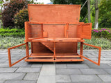 Small Animal Habitats & Cages: YES4PETS 150 cm XXL Double Storey Rabbit Hutch Guinea Pig Ferret Cage Cat House