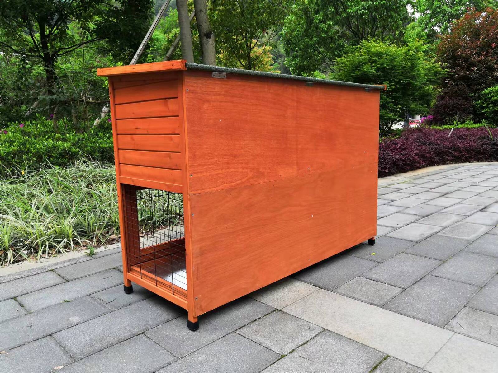 Small Animal Habitats & Cages: YES4PETS 150 cm XXL Double Storey Rabbit Hutch Guinea Pig Ferret Cage Cat House