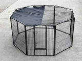Dog Playpens & Gates: YES4PETS 8-Panel Pet Dog Puppy Exercise Pen Enclosure Playpen Cover