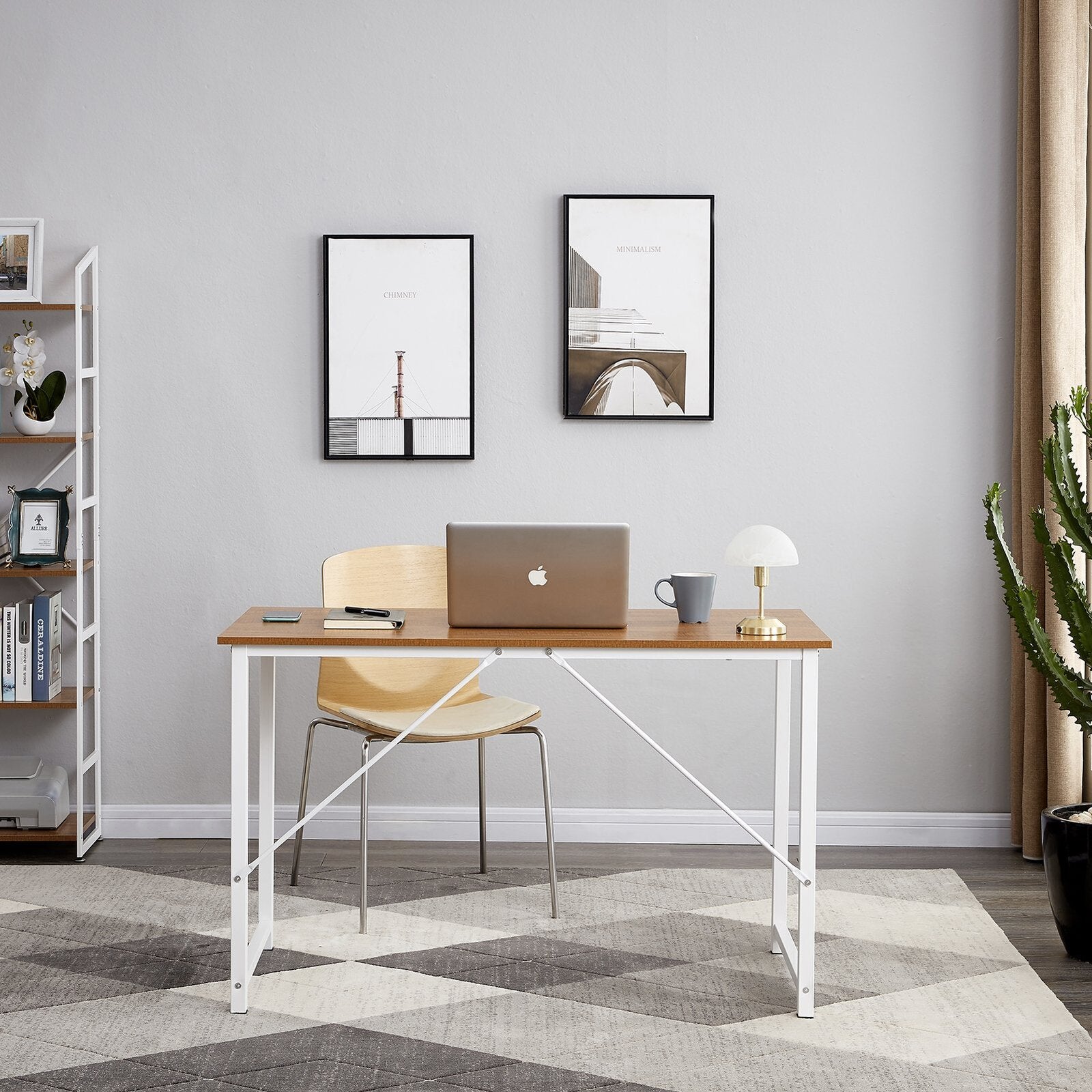 Desks: YES4HOMES Computer Desk, Sturdy Home Office Gaming Desk for Laptop, Modern Simple Style Table, Multipurpose Workstation