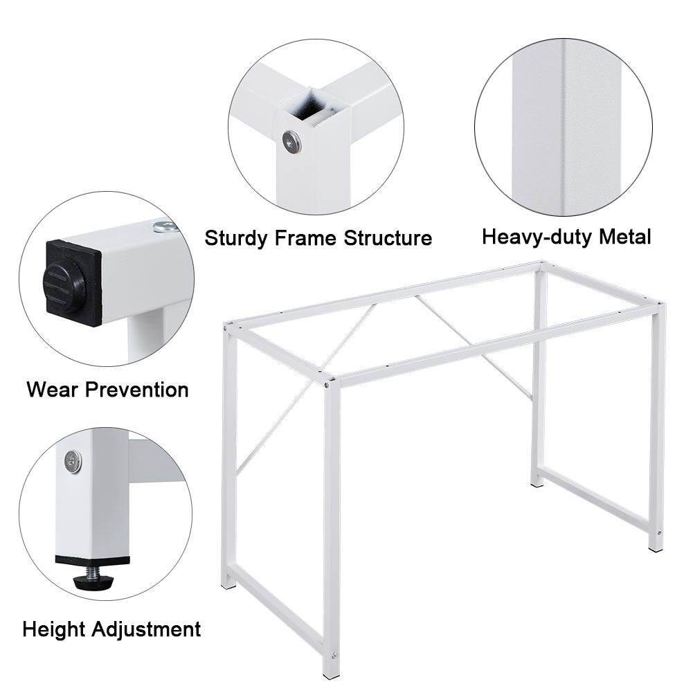 Desks: YES4HOMES Computer Desk, Sturdy Home Office Gaming Desk for Laptop, Modern Simple Style Table, Multipurpose Workstation