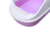 Cat Litter: YES4PETS Medium Portable Cat Toilet Litter Box Tray with Scoop Purple