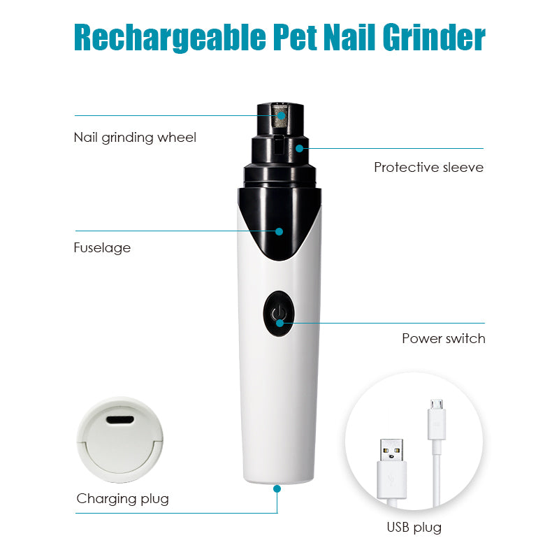 Dog Grooming Supplies: YES4PETS Electric Pet Dog Cat Quiet Nail Grinder Clipper Cutter Trimmer Grooming Care