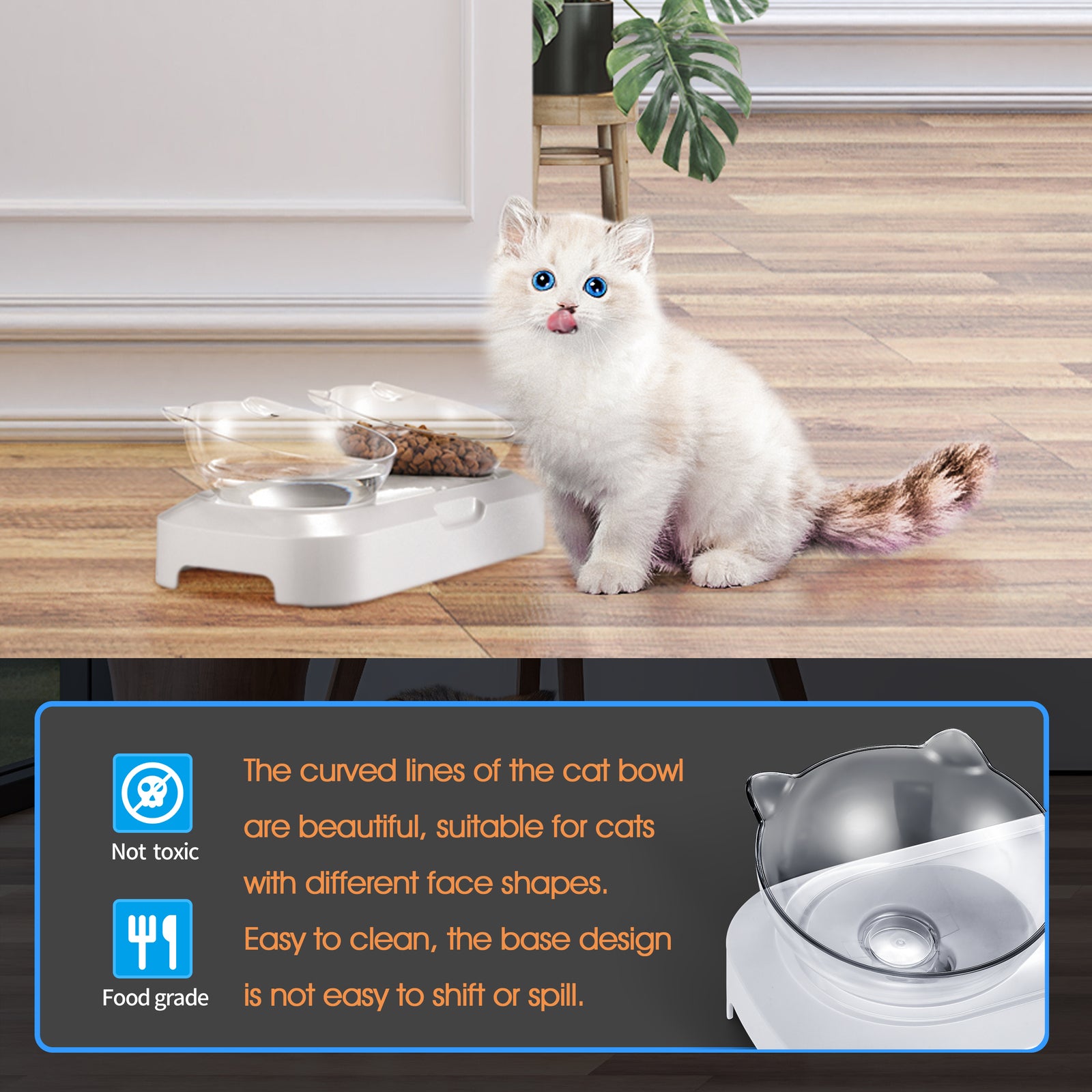 Dog Bowls, Feeders & Waterers: YES4PETS Pet Bowl Water Bowls Portable Anti Slip Skid Feeder Dog Rabbit Cat