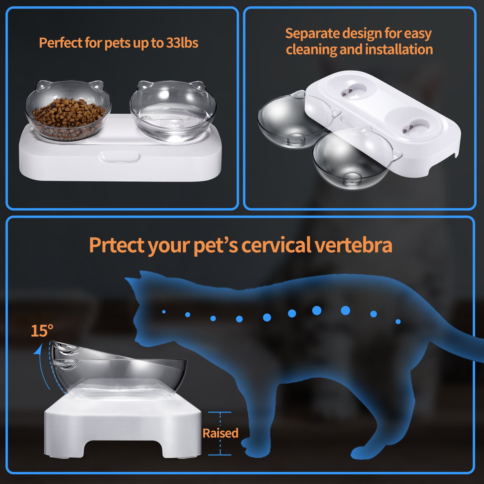 Dog Bowls, Feeders & Waterers: YES4PETS Pet Bowl Water Bowls Portable Anti Slip Skid Feeder Dog Rabbit Cat