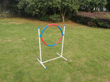 Pool Toys & Inflatables: YES4PETS Portable Adjustable Dog Puppy Training Practice Jump Tyre Agility Post