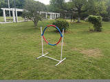 Pool Toys & Inflatables: YES4PETS Portable Adjustable Dog Puppy Training Practice Jump Tyre Agility Post