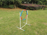 Pool Toys & Inflatables: YES4PETS Portable Adjustable Dog Puppy Training Practice Jump Tyre Agility Post