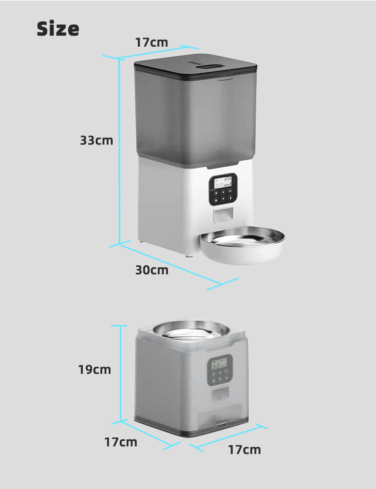 Dog Bowls, Feeders & Waterers: YES4PETS 5.6L Visible Automatic Digital Pet Dog Cat Feeder Food Bowl Dispenser