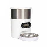 Dog Bowls, Feeders & Waterers: YES4PETS Electric Automatic Pet Dog Cat Rabbit Feeder Stainless Steel 3L Dispenser