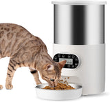 Dog Bowls, Feeders & Waterers: YES4PETS Electric Automatic Pet Dog Cat Rabbit Feeder Stainless Steel 3L Dispenser