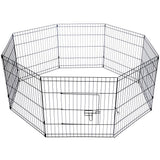 Dog Playpens & Gates: YES4PETS 24' Dog Rabbit Playpen Exercise Puppy Enclosure Fence With Cover