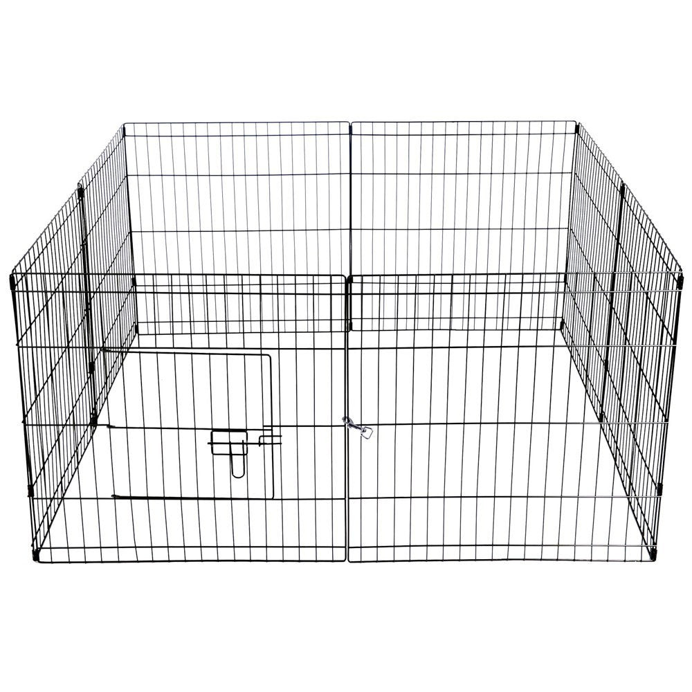 Dog Playpens & Gates: YES4PETS 24' Dog Rabbit Playpen Exercise Puppy Enclosure Fence With Cover