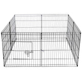 Dog Playpens & Gates: YES4PETS 24' Dog Rabbit Playpen Exercise Puppy Enclosure Fence With Cover