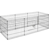 Dog Playpens & Gates: YES4PETS 24' Dog Rabbit Playpen Exercise Puppy Enclosure Fence With Cover