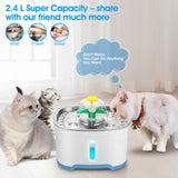 Dog Bowls, Feeders & Waterers: YES4PETS 2.5L Automatic Electric Pet Water Fountain Dog Cat Water Feeder Bowl Dispenser