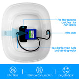 Dog Bowls, Feeders & Waterers: YES4PETS 2.5L Automatic Electric Pet Water Fountain Dog Cat Water Feeder Bowl Dispenser