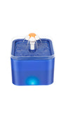 Dog Bowls, Feeders & Waterers: YES4PETS Automatic Electric Pet Water Fountain Dog Cat Water Feeder Bowl Dispenser W LED Blue
