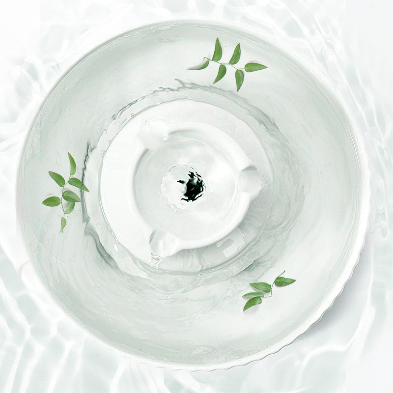 Dog Bowls, Feeders & Waterers: YES4PETS Porcelain Electric Pet Water Fountain Dog Cat Ceramic Water Feeder Bowl Dispenser