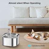 Dog Bowls, Feeders & Waterers: YES4PETS 3.2L Automatic Electric Pet Water Fountain Dog Cat Stainless Steel Feeder Bowl Dispenser