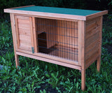 Small Animal Habitats & Cages: YES4PETS Single Wooden Pet Rabbit Hutch Guinea Pig Cage with Slide out Tray