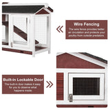 Small Animal Habitats & Cages: YES4PETS Double Storey Large Rabbit Hutch Guinea Pig Cat Cage , Ferret Cage With Pull Out Tray