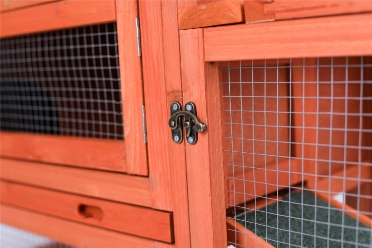 Small Animal Habitats & Cages: YES4PETS Rabbit Hutch Metal Run Wooden Cage Guinea Pig Cage House
