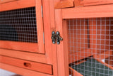 Small Animal Habitats & Cages: YES4PETS Rabbit Hutch Metal Run Wooden Cage Guinea Pig Cage House