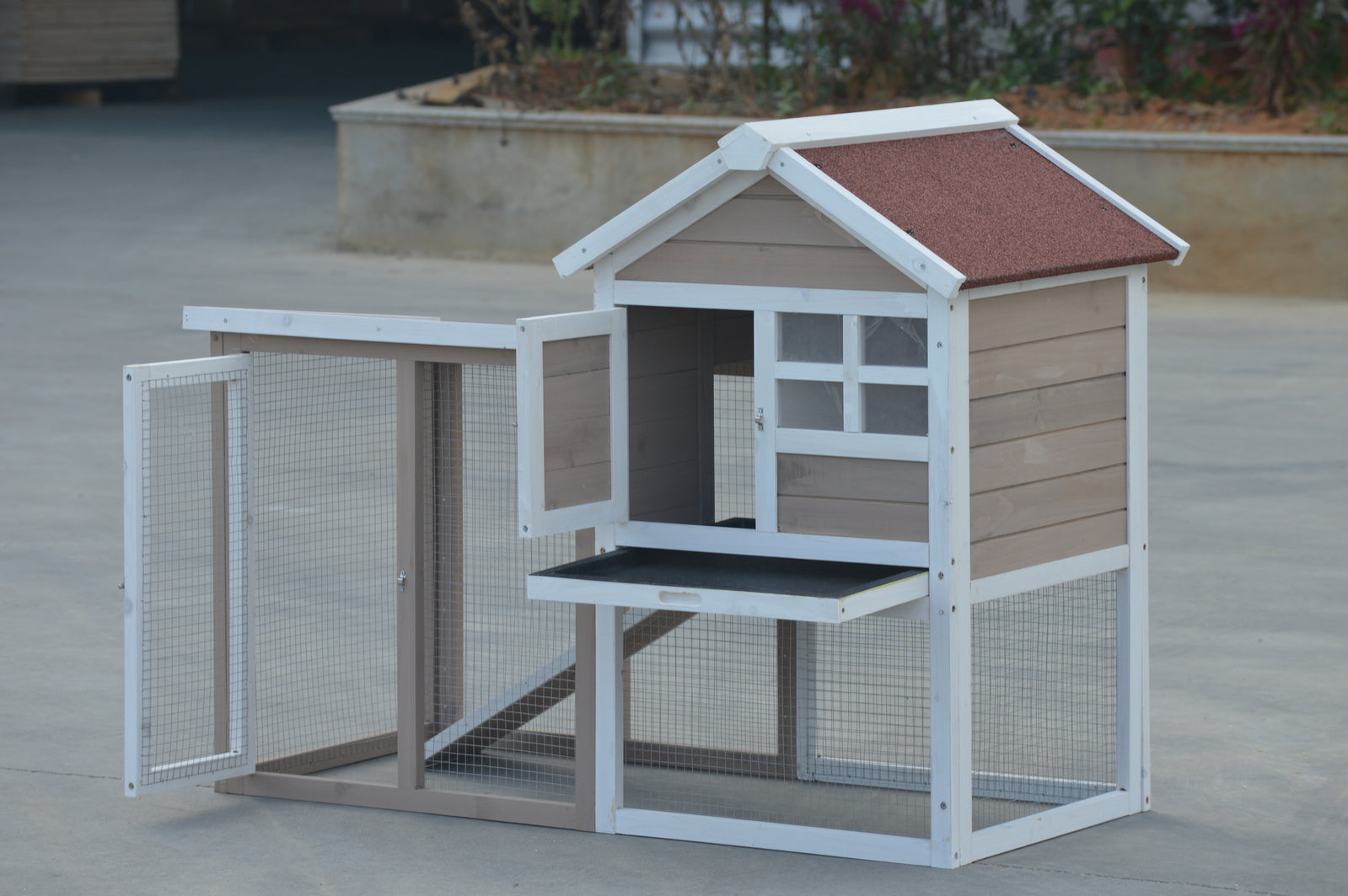 Small Animal Habitats & Cages: YES4PETS Rabbit Hutch Small  Ferret Guinea Pig Cage Hen Chook Cat Kitten House