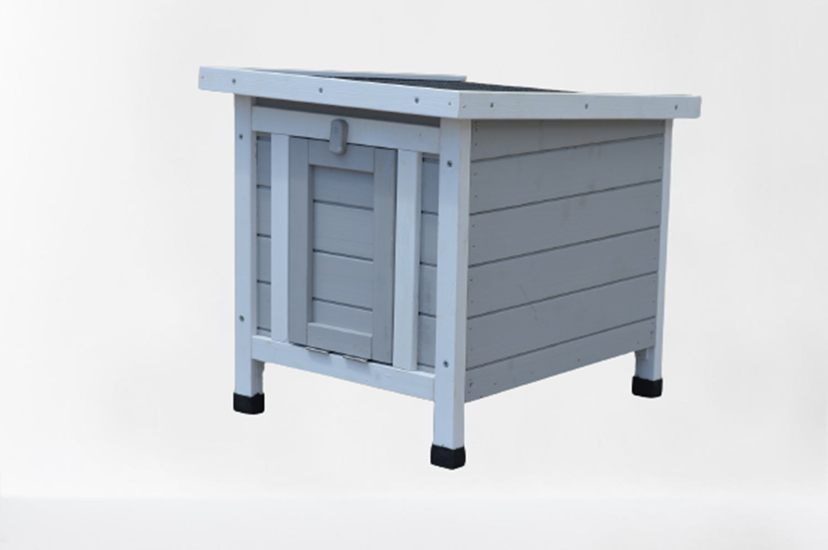 Small Animal Habitats & Cages: YES4PETS Grey Small Chicken Coop Rabbit Hutch Ferret Cage Guinea Pig Dog Cat Nesting Box