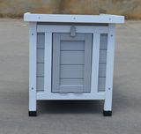 Small Animal Habitats & Cages: YES4PETS Grey Small Chicken Coop Rabbit Hutch Ferret Cage Guinea Pig Dog Cat Nesting Box